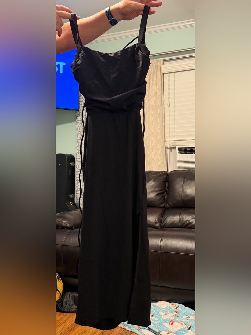 Medium Halara Women's Black Strappy Maxi Dress, NWT, $25